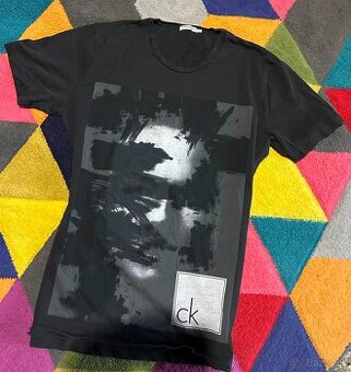 CK CALVIN KLEIN 3 D LUXUSNÍ SLIM PÁNSKÉ TRIČKO L
