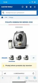 Top automatické espresso Philips keramikap.c 23678,-