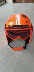 Dětská lyžařská helma + brýle Scott - 1