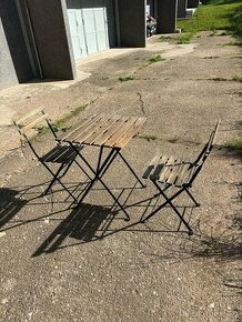 Zahradní stolek + 2x židle