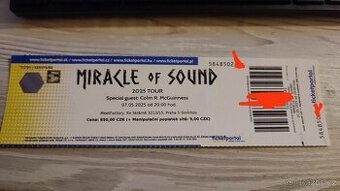 vstupenka na Miracle of Sound 7.5.2025