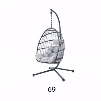 Závěsné křeslo 69 (houpačka) šedá barva