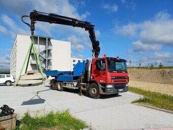 DAF CF 75.310 6x2 s hydraulickou rukou a kentejnerem