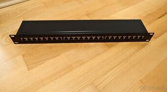 Patchpanel ROLINE 19'' kat. 5e STP, 24 portů, černý