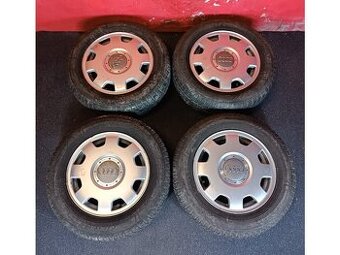 ALU disky AUDI 5x112 R15 6Jx15H2 ET 45 se zimními pneu 195/6