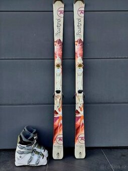 Dámské lyže ROSSIGNOL TEMPTATION, 166 cm + lyžáky
