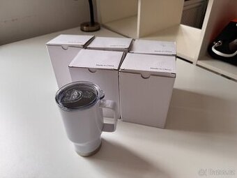 Cestovní hrnek 450ml BÍLÝ 5x (sublimace)