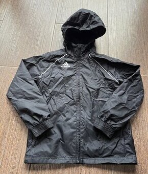 Chlapecká šusťáková mikina Adidas, černá, vel. 128