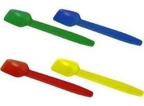 Plastové barevné lžičky 500 ks - NOVÉ