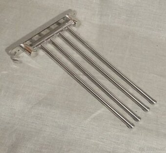 věšák na ručníky chrom 4 ramena SUS 304