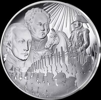 Stříbrná mince 220. výročí bitvy u Slavkova 10€ 2025 Francie