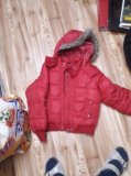 Dívčí zimní bunda červená