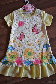 Nádherné dívčí květinové šaty vel. 2 roky NOVÉ - 1