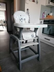Dětská jídelní židle se stolem rozkládací - 1