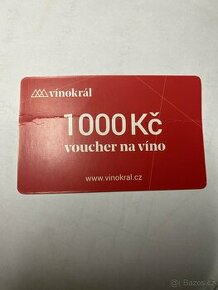Voucher v hodnotě 1000 Kč na víno pro stránku vinokrál