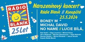 Vstupenky Narozeninový koncert rádia Blaník 25.5.2024