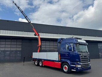 Scania R730 6x2 - valník s hydraulickou rukou Palfinger