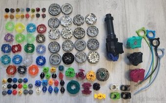 Sbírka Beyblade – hromada originálních dílů + launchery