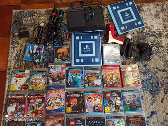 PlayStation 3 + hry a ovladače