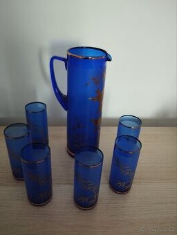 Prodám ručně foukané, broušené a malované skleněné soupravy.