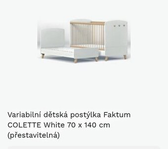 Dětská rostoucí postýlka