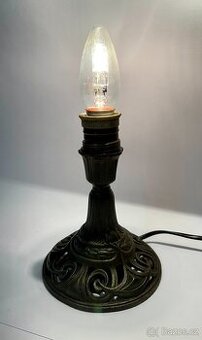 STARÁ elektrická lampa litina porcelán TOP DÁREK
