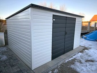 Plechová garáž domek 4x3 v barvě RAL | GARAGEKING