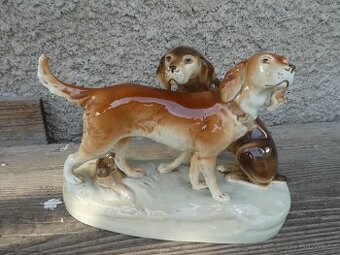 Soška psi  Royal Dux