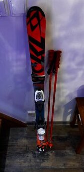 Dětský lyžařský set: Lyže Racetiger 120 cm + hole