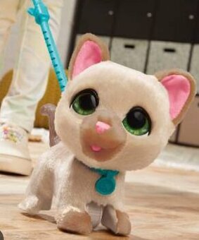 Hasbro větší plyšová kočka FurReal Friends Walkalots