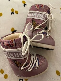 Dětské sněhule Moon Boot – dívčí, rostoucí - TOP STAV