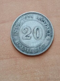 20 centy Kuang-tung Provincie Čína