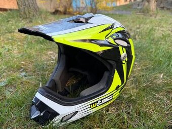 Downhill přilba W-TEC FS-605 Allride - Yellow Graphic