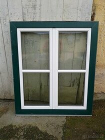 9 Kusů -Dřevohliník - Dřevěné okno 104 x 122 cm