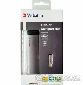 VERBATIM USB-C Multiport HUB, 2x USB 3.0, 1x USB-C, HDMI, še