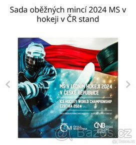 Sada oběžných mincí 2024 MS v hokeji v ČR stand