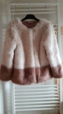 Dívčí zimní kožíšek kabátek Next v.140 -10 let - 1