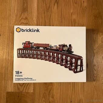 LEGO Bricklink series 910035 Přeprava dřeva po železnici