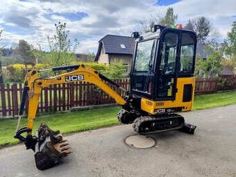 Minibagr JCB 15C-1, rok 2019, 800 mth, 3x lžíce TOP