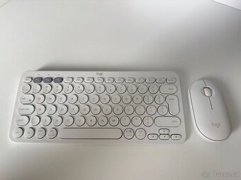 Klavesnice Logitech Pebble Keyboard 2 K380s US + myš