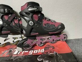 Nové inline brusle TRI-GOLD - 1