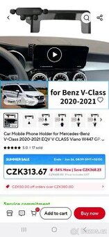 Drzak na telefon do Mercedes Benz V-Class 2020-2021
