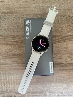 Garmin Vívoactive 5 Cream Gold/Ivory Band