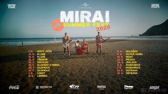 2 lístky na MIRAI summerfest Pardubice