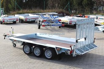 Přívěs 3,5t na přepravu bagrů 3x náprava MAR056