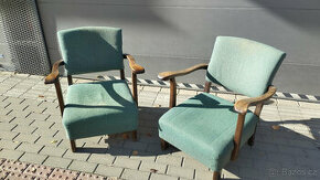 Dvě retro křesílka