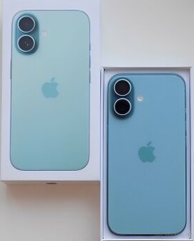 iPhone 16 Teal BATERIE 100% TOP