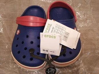 Dětské nové nazouváky pantofle CROCS (kroksy) 33-34