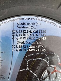 Sněhové řetězy Škoda