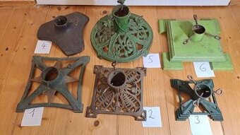 LITINOVÉ VÁNOČNÍ STOJÁNKY NA STROMEČEK 6 kusů